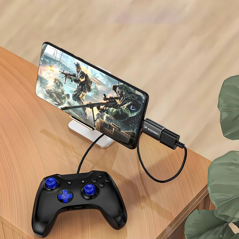 Wozinsky WALA-01 „Lightning“ į USB-A OTG adapteris – juodas