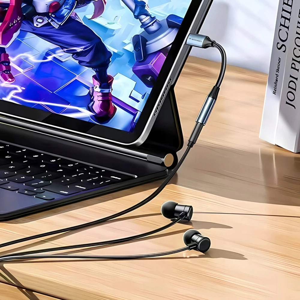 Wozinsky WALJ-01 Lightning adapter - 3.5mm mini jack - juodas