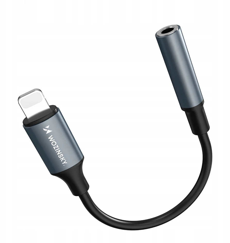Wozinsky WALJ-01 Lightning adapter - 3.5mm mini jack - juodas