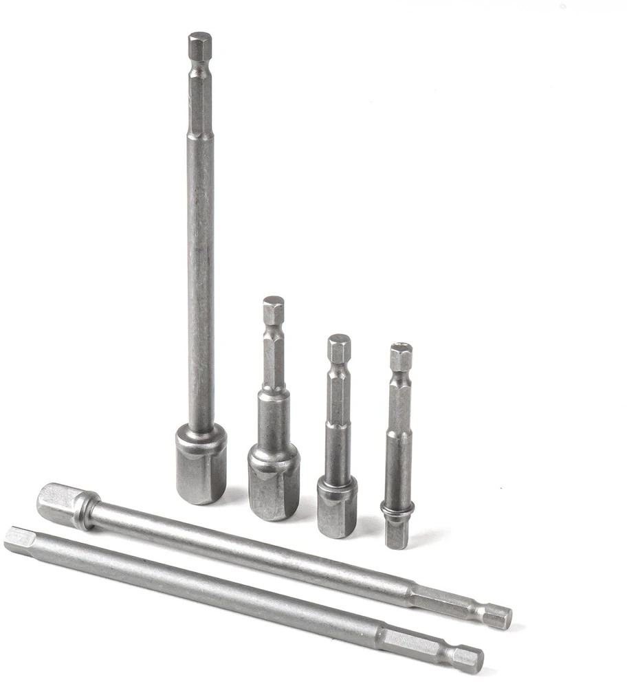 HEX galvučių adapterių rinkinys 1/4", 3/8", 1/2" AMIO-04781