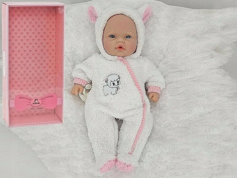 Adar Baby lėlė kombinezone 40cm su garso dėžute Adar