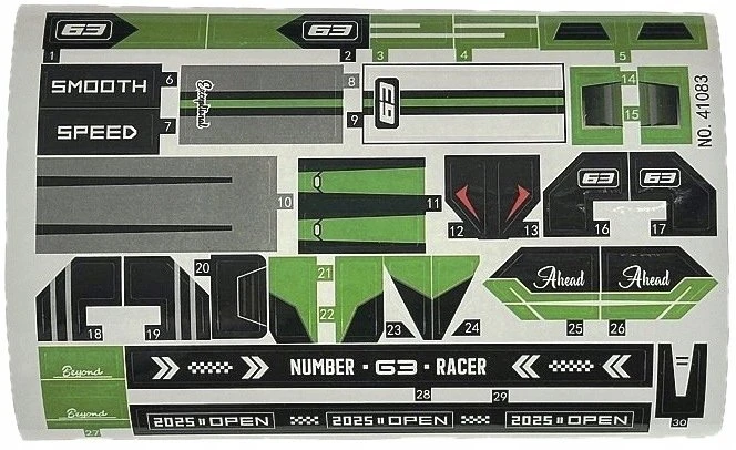 Adar Klocki auto sportowe 414elem 30703