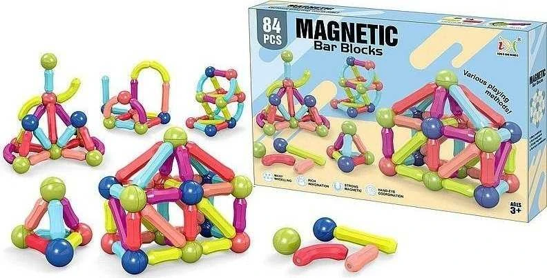 Adar 3D magnetiniai blokeliai 84 vnt.