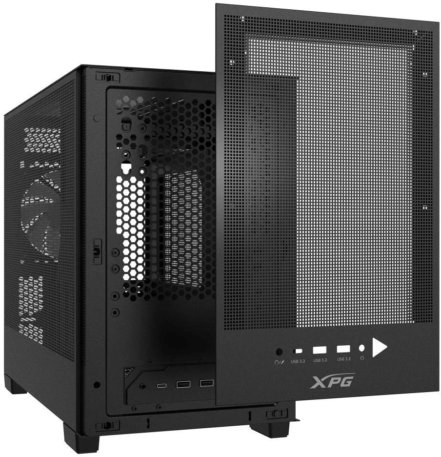 ADATA „Carruzzo XPG VALOR MESH NANO“ vidutinio dydžio bokšto korpusas „Midi Tower“ juodas