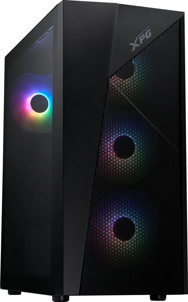 ADATA XPG LANDER 500 korpusas, vidutinio dydžio bokštas, be maitinimo bloko, 4x 120 mm ARGB ventiliatoriai, juodas