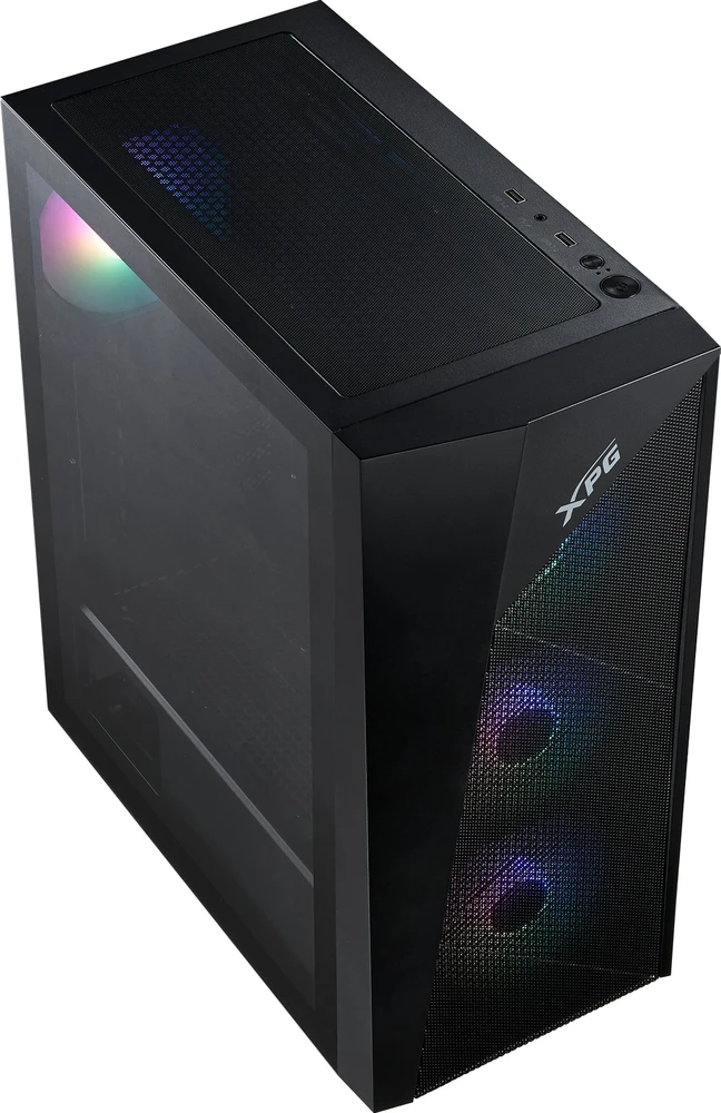 ADATA XPG LANDER 500 korpusas, vidutinio dydžio bokštas, be maitinimo bloko, 4x 120 mm ARGB ventiliatoriai, juodas