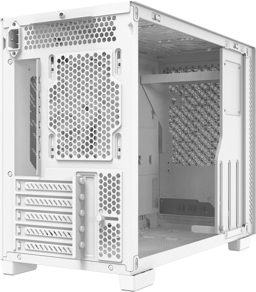 Adata Xpg „XPG VALOR AIR NANO“ (ITX) „Midi Tower“ baltas mažmeninės prekybos produktas