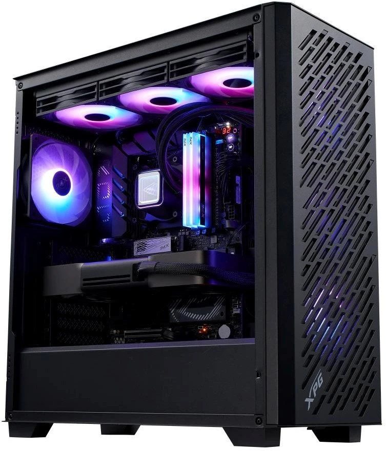 ADATA XPG VALOR AIR PRO korpusas, ATX, permatomas šoninis skydelis, 4x 120 mm ARGB ventiliatoriai, juodas
