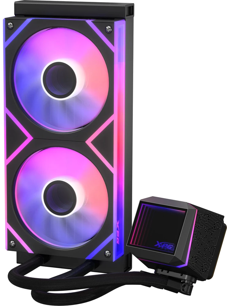 ADATA Carruzzo XPG LEVANTE II Procesorius Aušinimo skysčiu rinkinys 12 cm Juoda