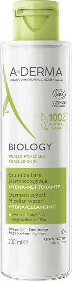 A-Derma Biology drėkinamasis micelinis Vanduo visiems odos tipams, 200 ml