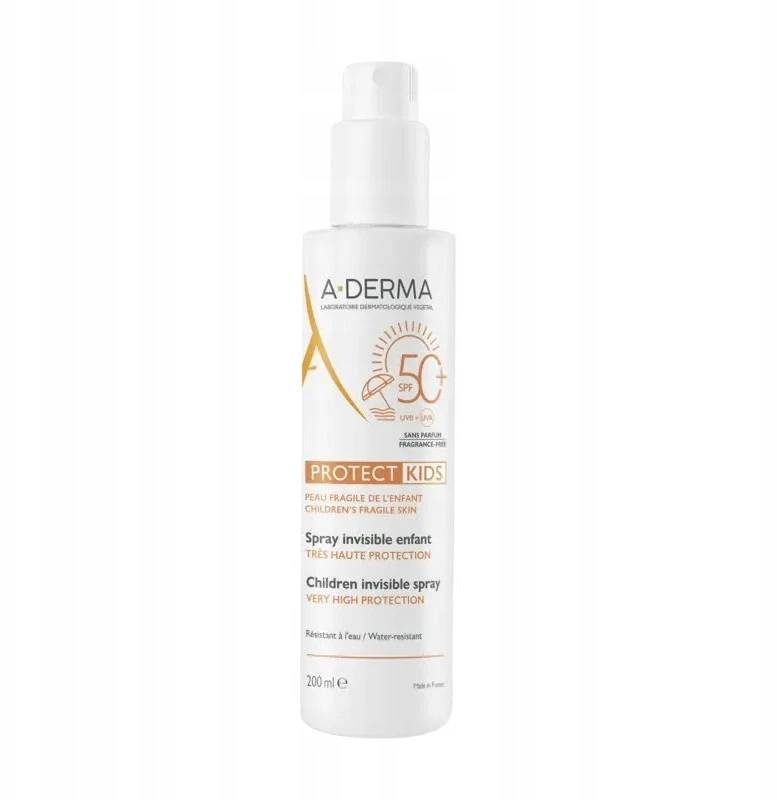 A-Derma Protect Kids bekvapis apsauginis kremas nuo saulės SPF 50+, 200 ml
