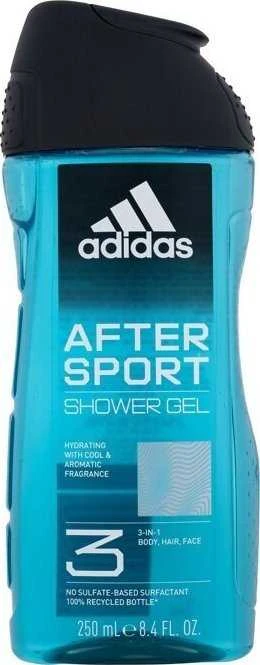 Adidas After Sport Dušo želė 3-In-1 Dušo želė vyrams, 250 ml