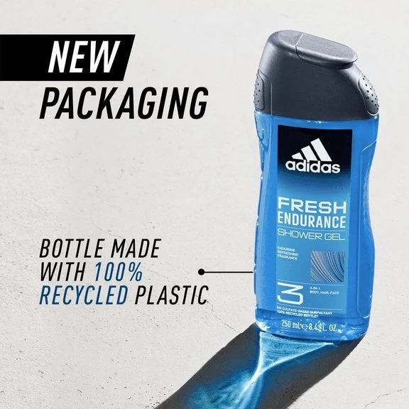 Adidas Fresh Endurance Dušo želė 3-In-1 Dušo želė vyrams, 400 ml