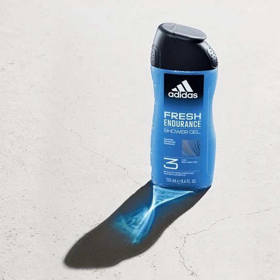 Adidas Fresh Endurance Dušo želė 3-In-1 Dušo želė vyrams, 400 ml