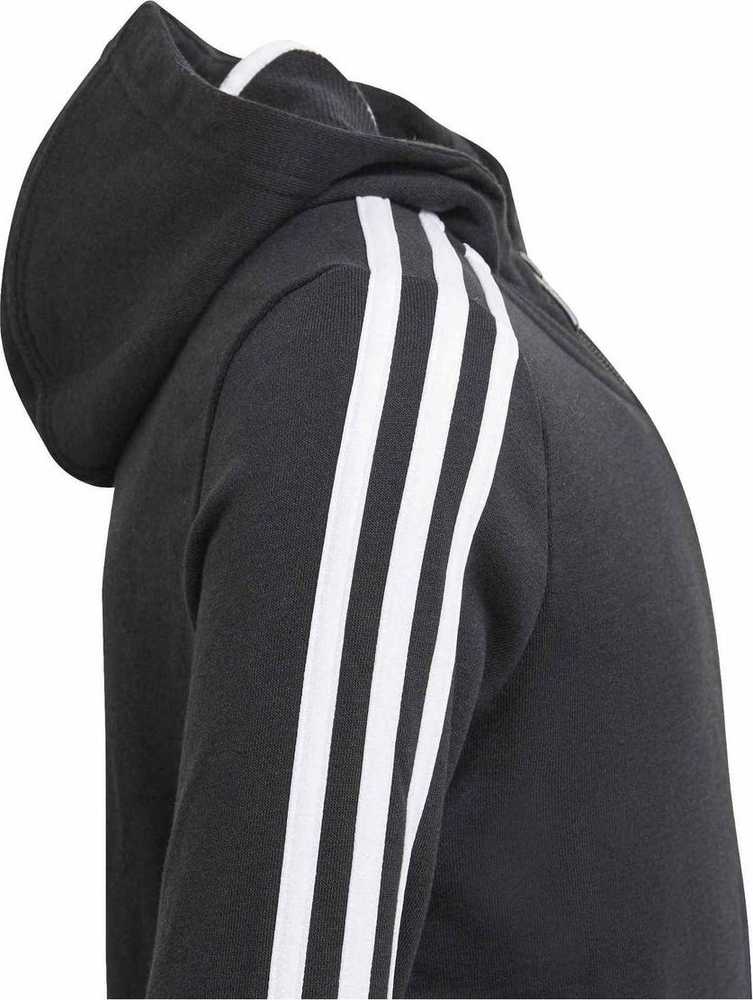 Adidas Essentials 3S Jaunimo džemperis su gobtuvu ir užtrauktuku GQ8356