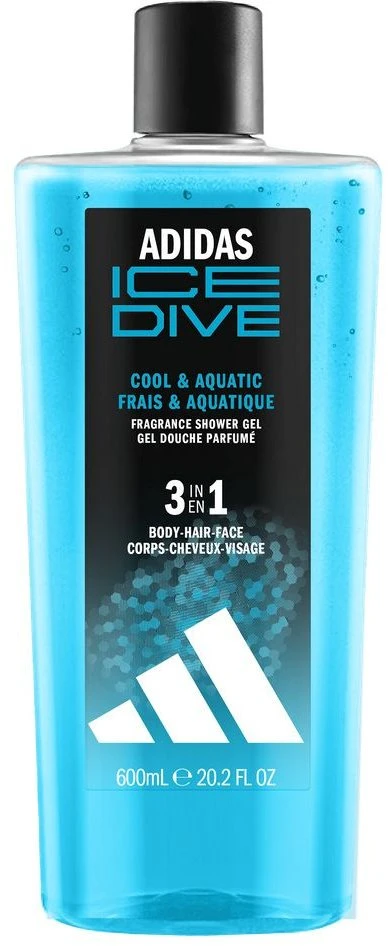 Adidas Ice Dive 3in1 dušo želė 600ml