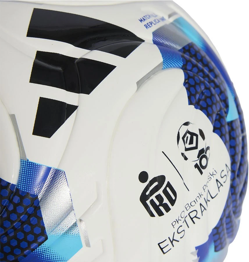 Futbolo kamuolys adidas Ekstraklasa 26/27 Mini, baltas ir mėlynas, KE5150