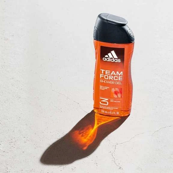 Adidas Team Force Dušo želė 3-In-1 Dušo želė vyrams, 400 ml