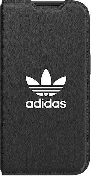 Adidas OR Booklet Dėklas BASIC Apple iPhone 14/ 15 / 13 6.1″ juodos spalvos baltos spalvos 50181