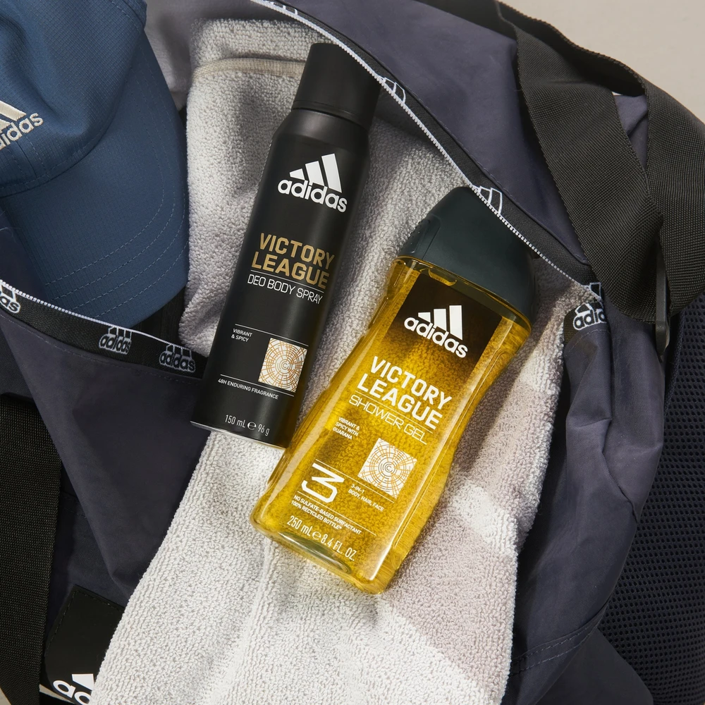 Adidas Victory League Dušo želė 3-In-1 Dušo želė vyrams, 250 ml