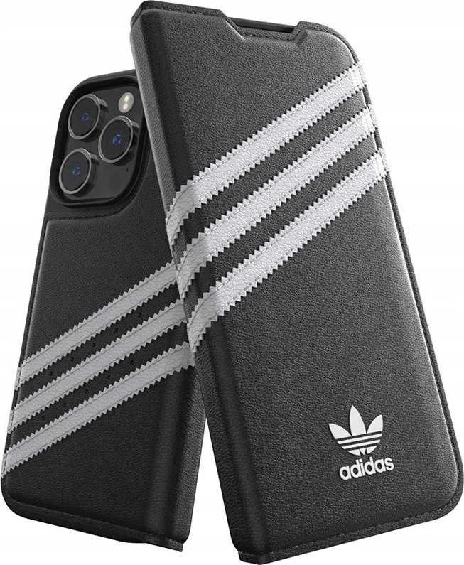 Apple iPhone 14 Pro Adidas OR Booklet dėklas PU (50196) juodos spalvos