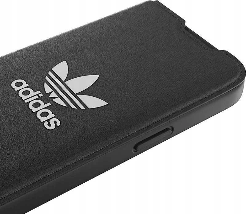 Adidas OR Booklet Dėklas BASIC Apple iPhone 14Pro 6.1″ juodos spalvos baltos spalvos 50182