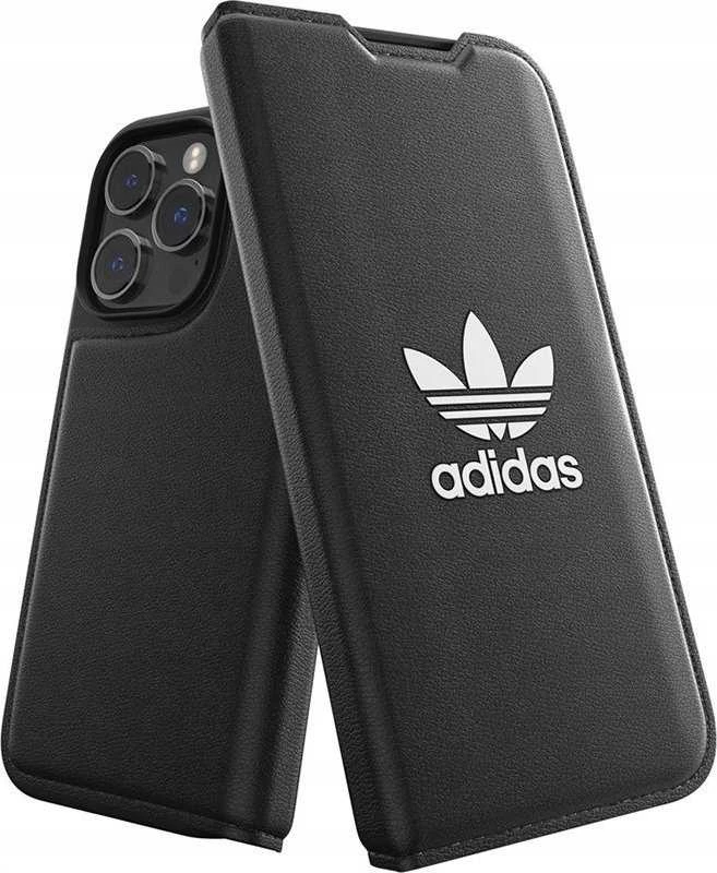 Adidas OR Booklet Dėklas BASIC Apple iPhone 14Pro 6.1″ juodos spalvos baltos spalvos 50182