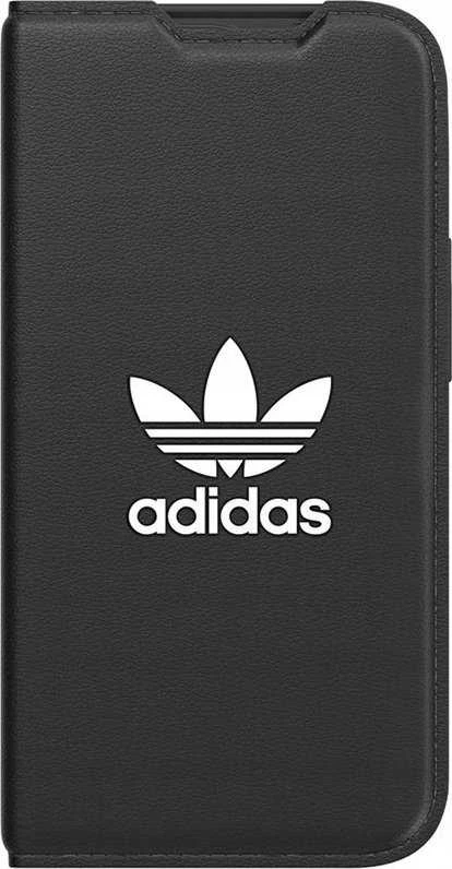 Adidas OR Booklet Dėklas BASIC Apple iPhone 14Pro 6.1″ juodos spalvos baltos spalvos 50182