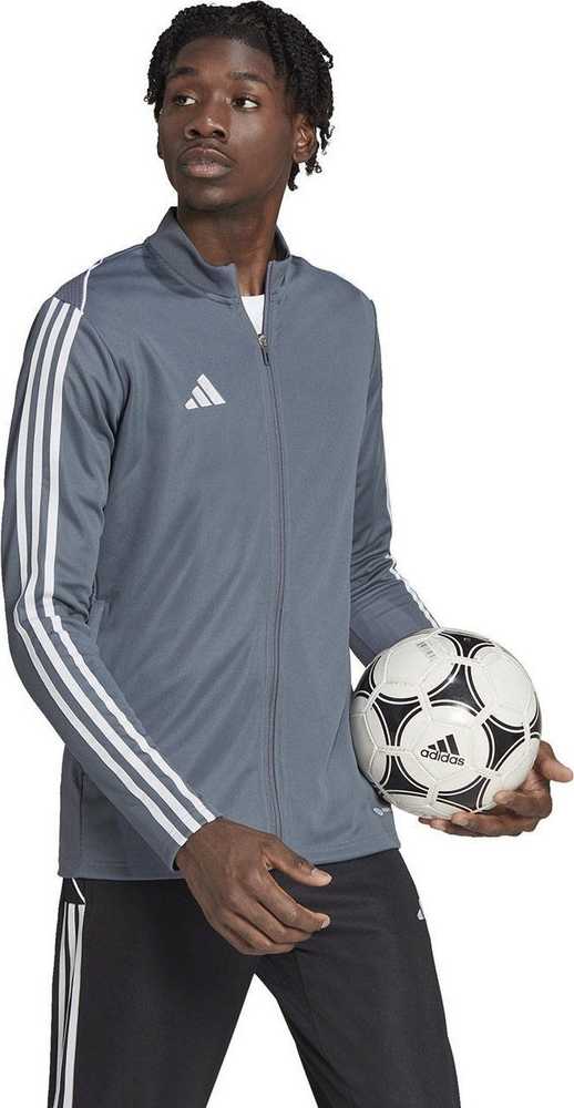 „Adidas Tiro 23 League Training Track Top“ pilkas HS3504 vyriškas megztinis (L)