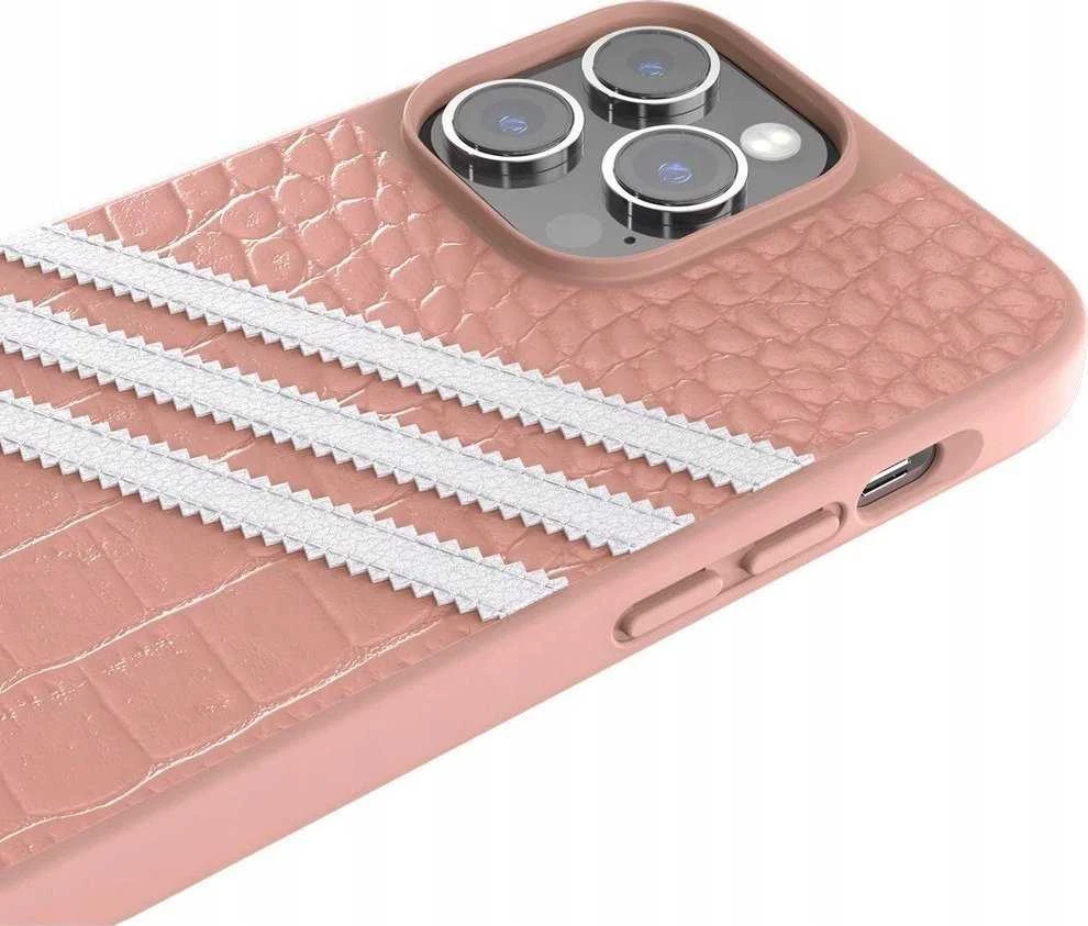 Dėklas ADIDAS OR SAMBA ALLIGATOR IPHONE 14 PRO 6.1 "Rožinis-BIAA / MAUVE-Baltas 50200