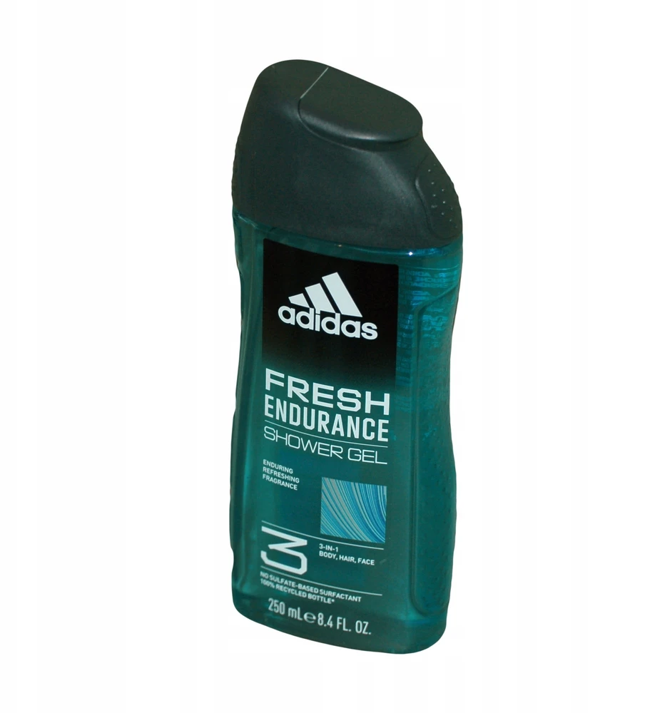 Adidas Fresh Endurance Cleanses Dušo želė kūnui, veidui ir plaukams, visiems odos tipams, 250 ml