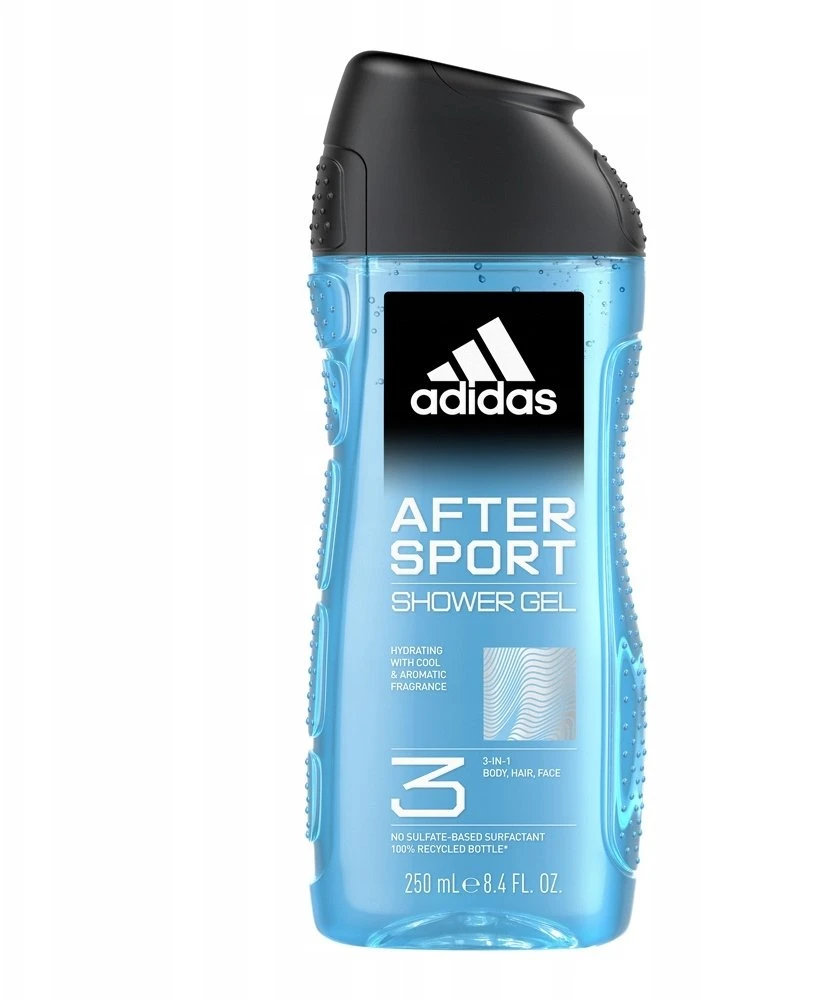 Adidas Fresh Endurance Cleanses Dušo želė kūnui, veidui ir plaukams, visiems odos tipams, 250 ml