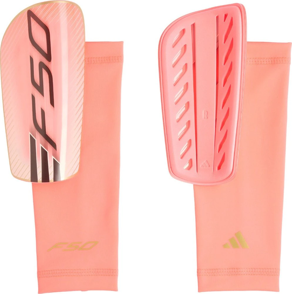Futbolo apsaugos adidas F50 League rožinė KE5213 (M)