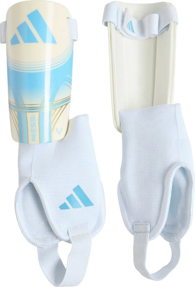 Futbolo apsaugos vaikams adidas Messi Match balta ir-mėlyna KX4137 (M)
