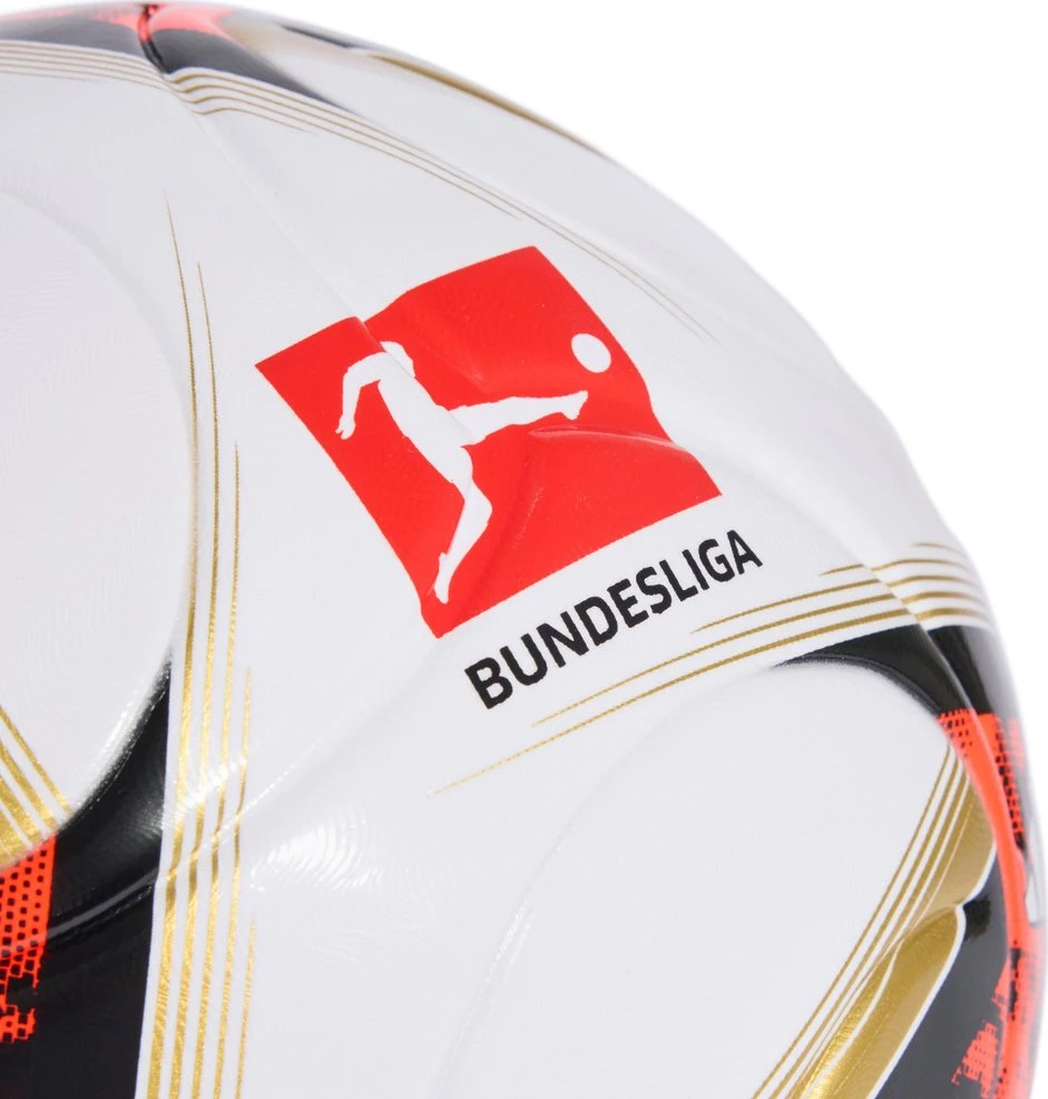 Futbolo kamuolys adidas Bundesliga 26/27 Torfabrik League Box balta ir-oranžinė-auksinė HY5057 (4)