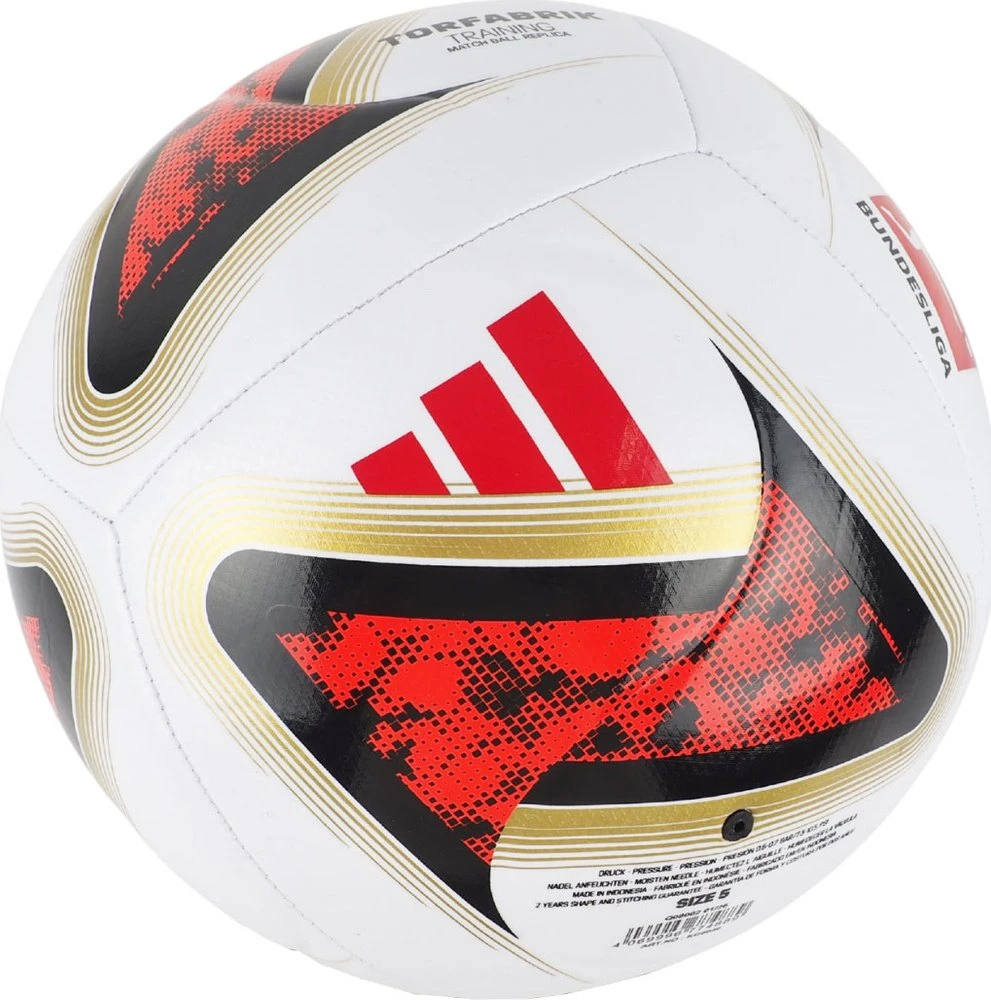 Futbolo kamuolys adidas Bundesliga 26/27 Torfabrik Training balta ir-oranžinė KG6040 (5)