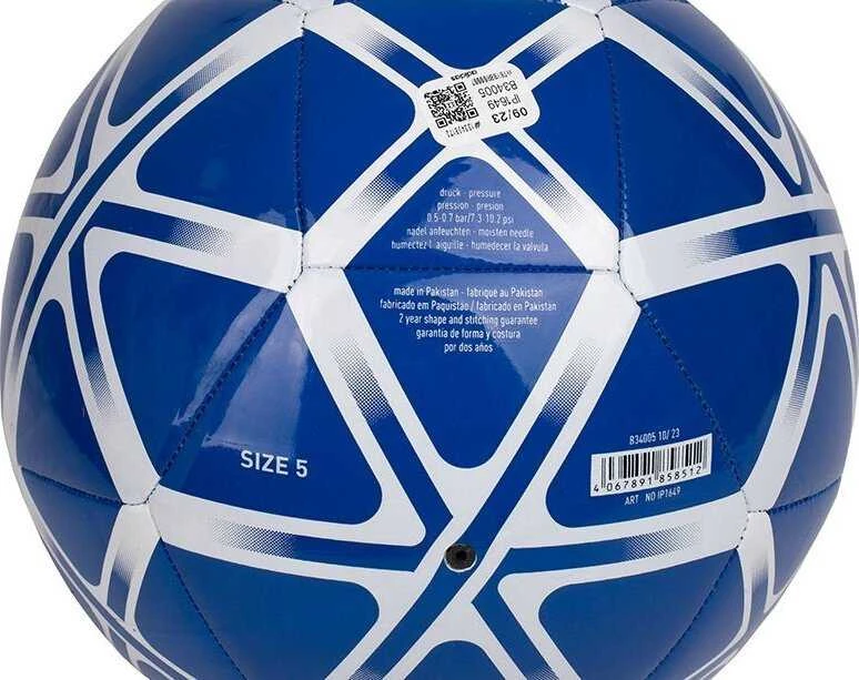 Adidas Futbolo kamuolys Starlancer Club mėlyna IP1649 5