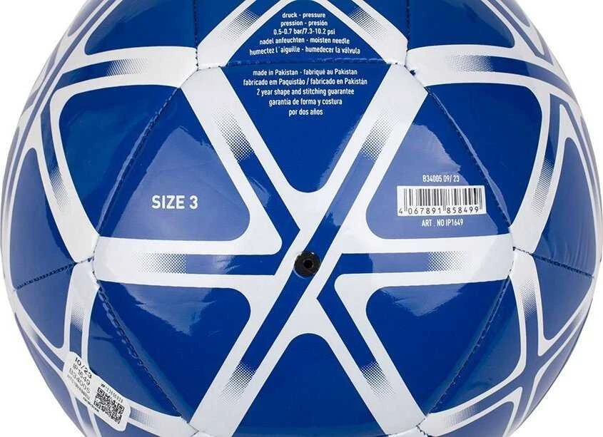 Adidas Futbolo kamuolys Starlancer Club mėlyna IP1649 5
