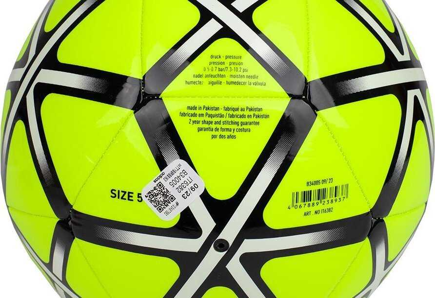 Futbolo kamuolys adidas Starlancer Club geltona ir-juoda IT6382 (5)