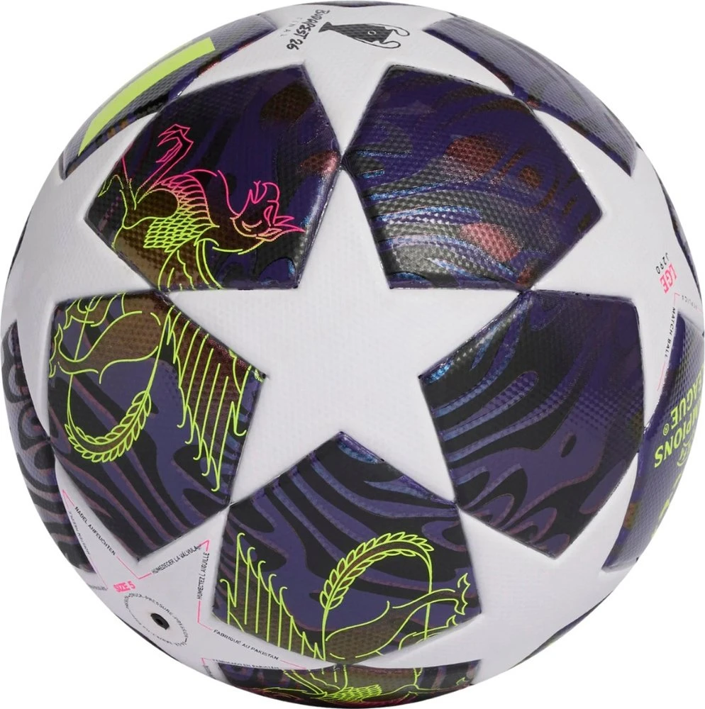 adidas UCL 25/26 Final League J290 Purpurinis ir Baltas Futbolo Kamuolys JX9097