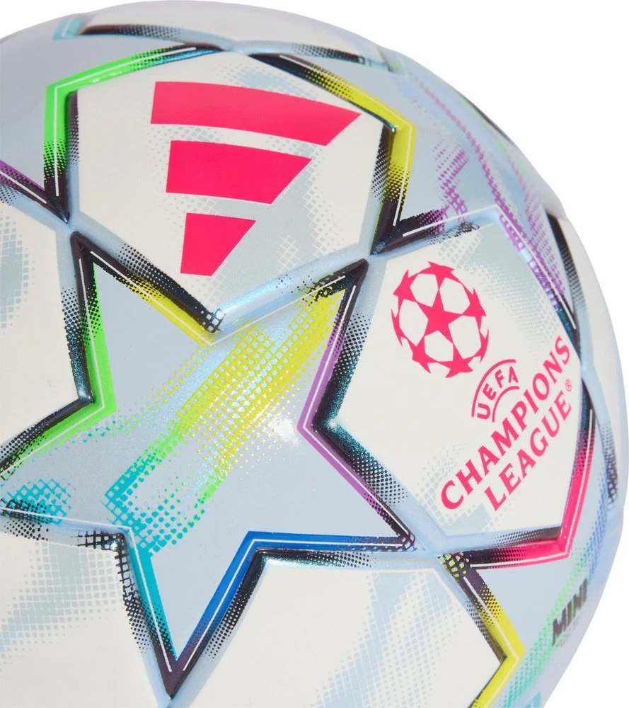 Adidas Futbolo kamuolys UCL Mini 26/27 League Stage balta ir-melsva KE9770 1