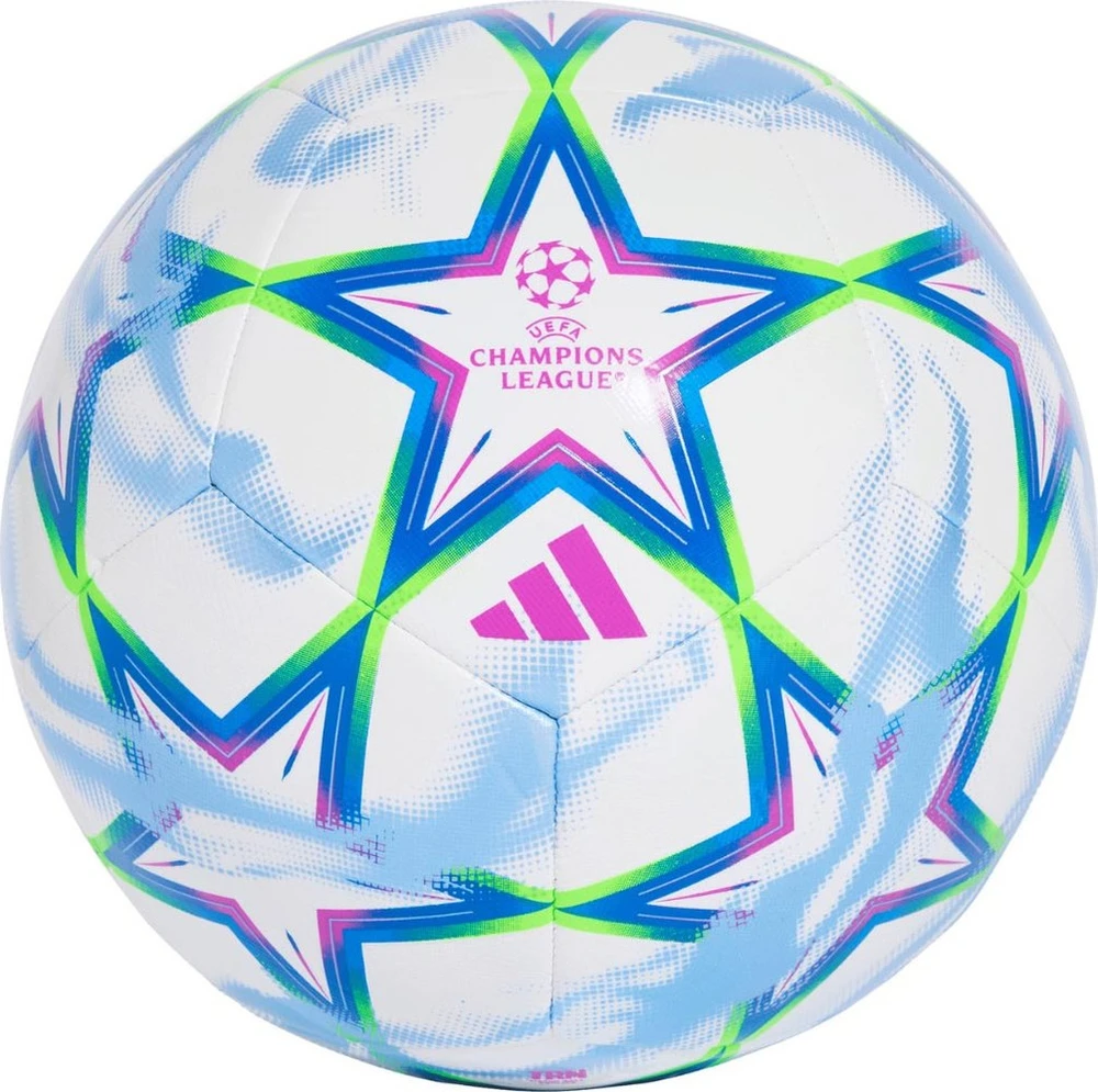 Adidas Futbolo kamuolys UCL Training 26/27 League Stage balta ir-mėlyna-zielono-rožinė KZ2981 5