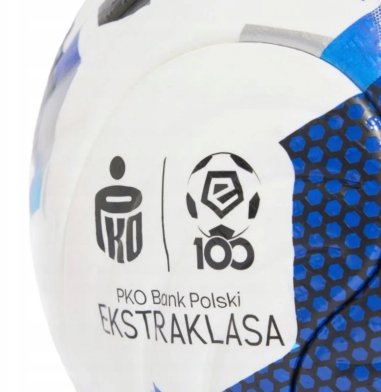 Futbolo kamuolys Adidas Ekstraklasa 26/27 Pro, baltas ir mėlynas KE5151