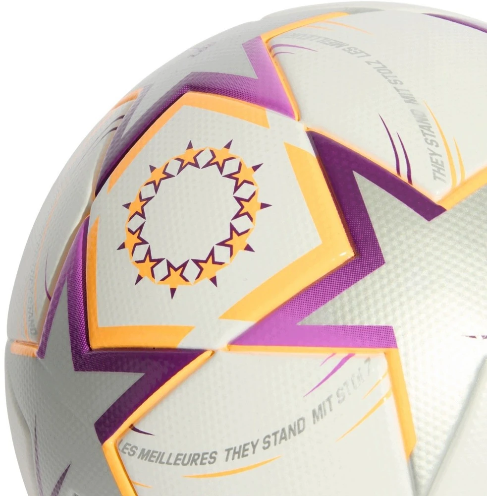 Futbolo kamuolys adidas UCL Womens League 26/27 League Stage balta ir-oranžinė-sidabrinė KE5142 (5)
