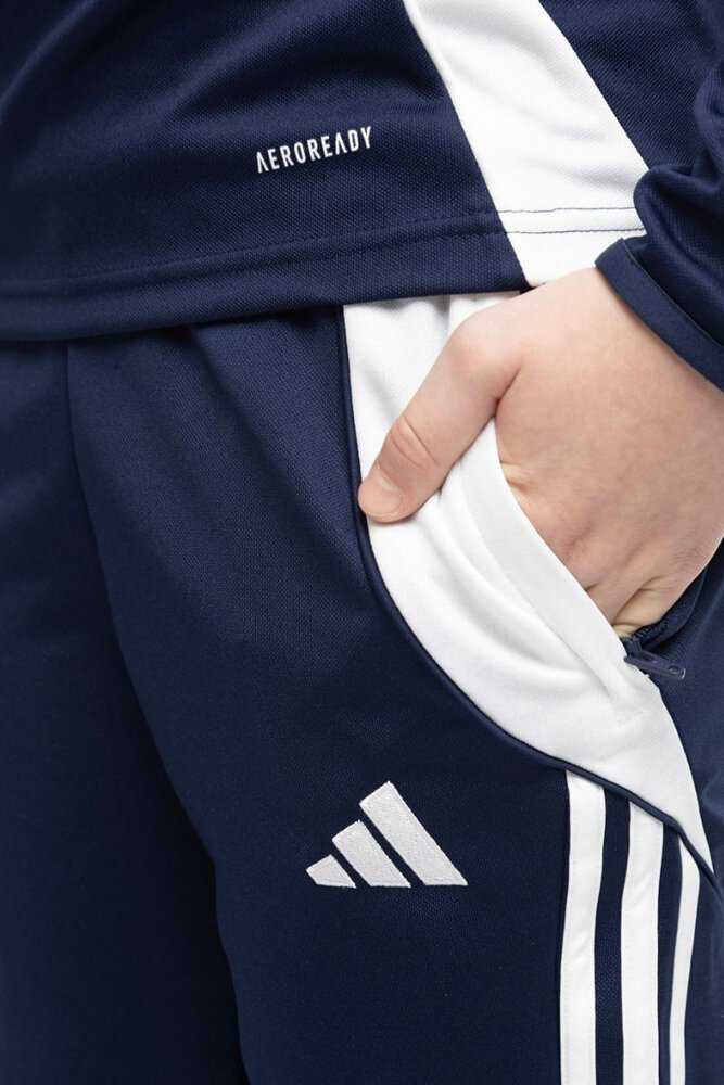 Kelnės vaikams adidas Tiro 24 Slim Training tamsiai mėlyna IS1001 (152cm)