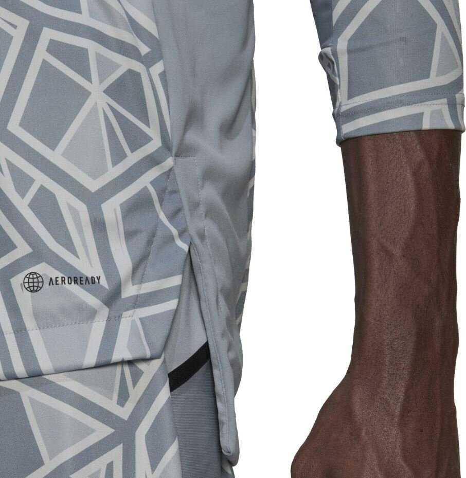 Marškinėliai bramkarska vyriška adidas Condivo 22 Goalkeeper Jersey Long Slevee pilka HB1614 (XL)