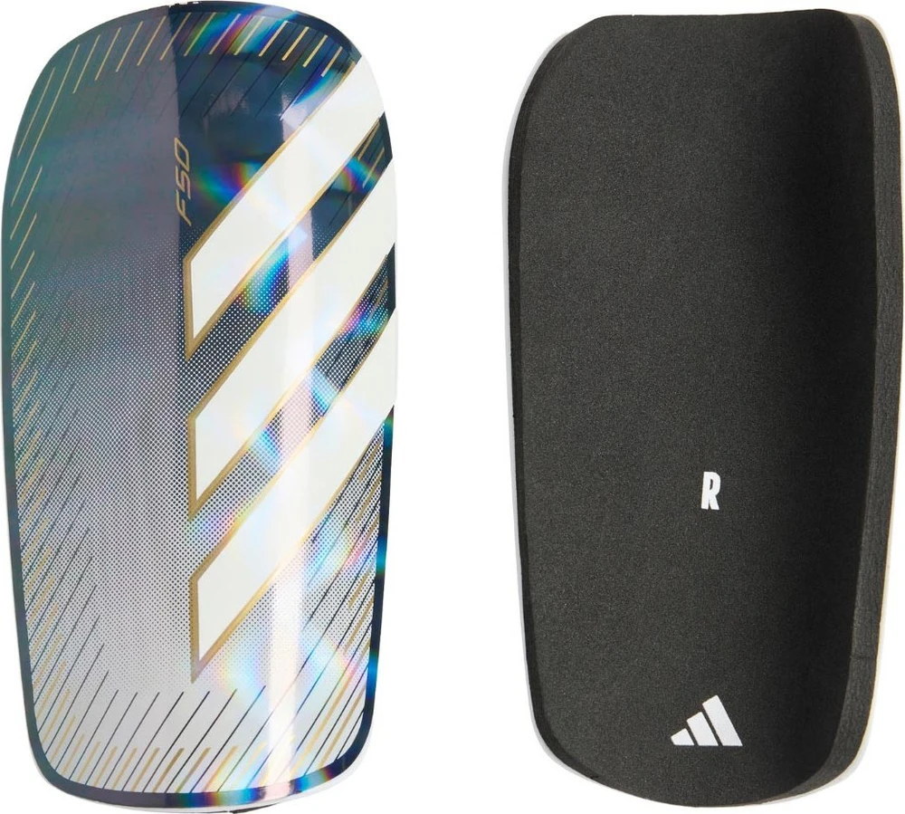 Adidas na golenie piszczele nagolenniki adidas F50 EU Club szaro-juoda KV9014 XS