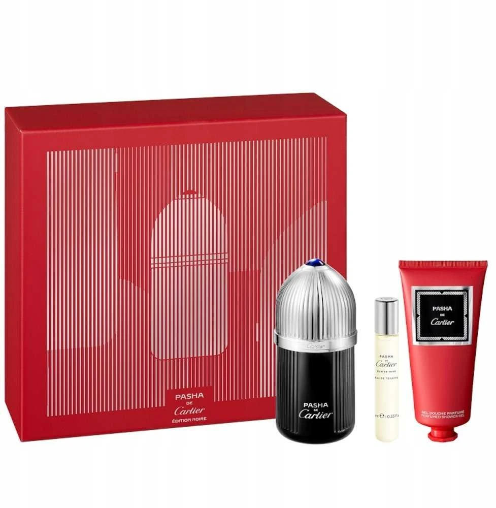 Set Cartier De Pasha Edition Noire EDT 100ml + EDT 10ml + Dušo želė 100ml