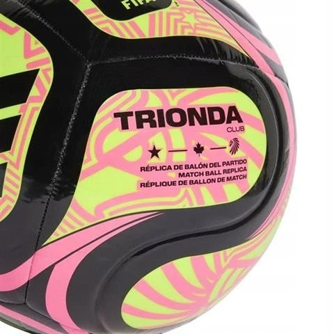 adidas World Cup 26 Trionda klubinis futbolo kamuolys Juodos, Rožinės ir Žalios JD8053