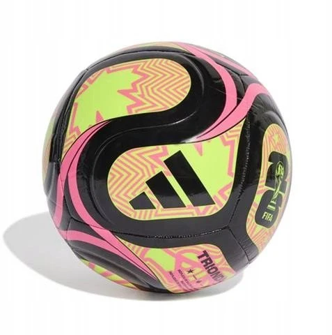 adidas World Cup 26 Trionda klubinis futbolo kamuolys Juodos, Rožinės ir Žalios JD8053